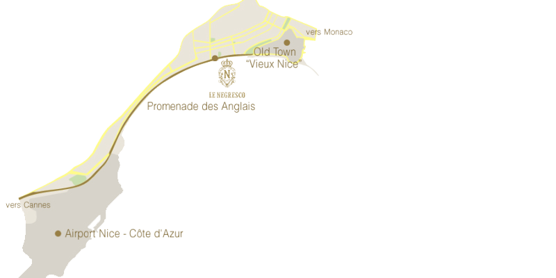 Map Pratique - Hotel Le Negresco